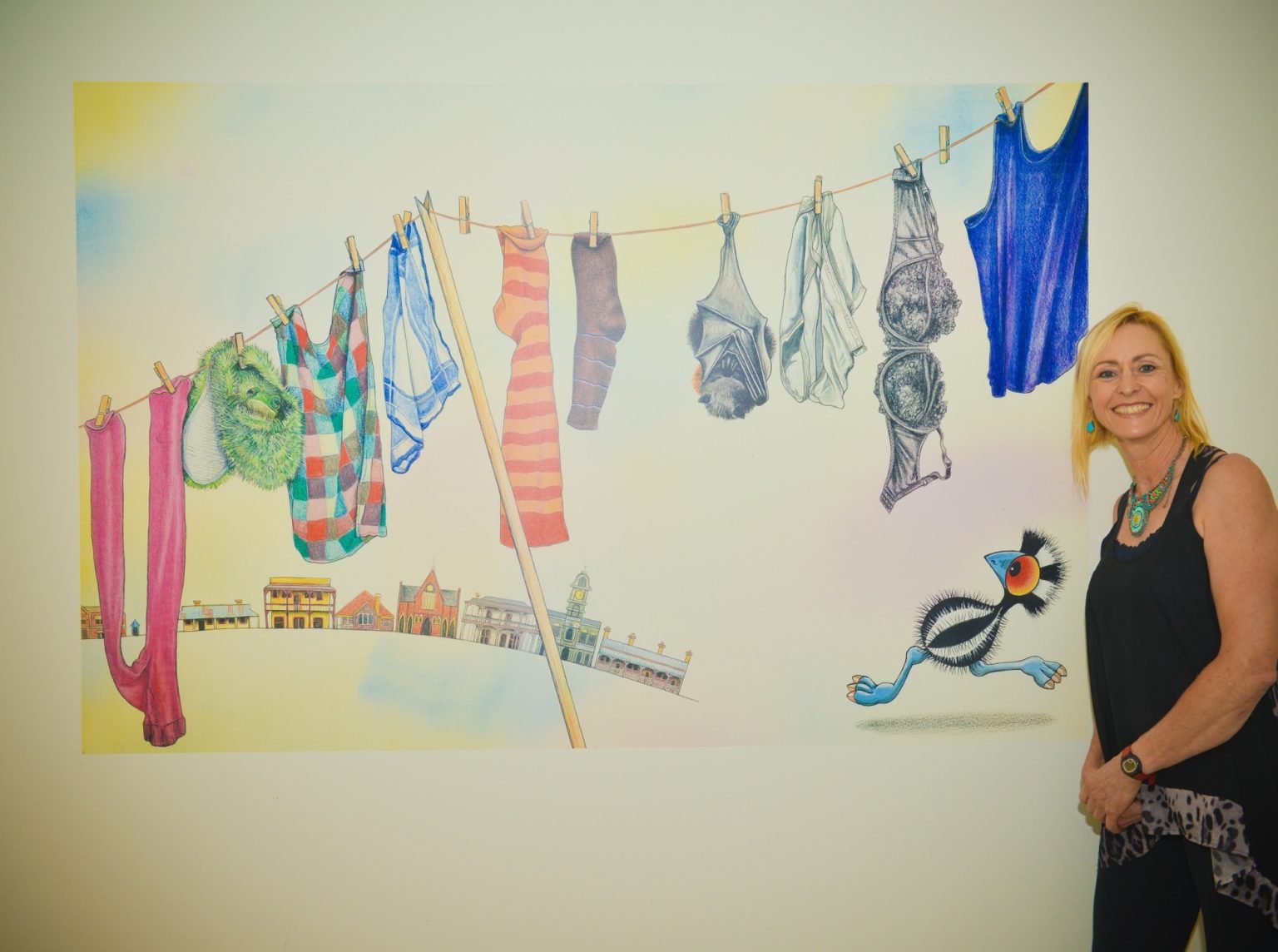 The day Stripey checked into Fiona Stanley Hospital - Stunned Emu Designs by Wendy Binks