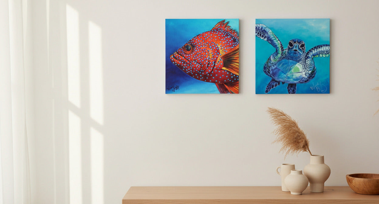 Canvas Prints - Stunned Emu Designs by Wendy Binks