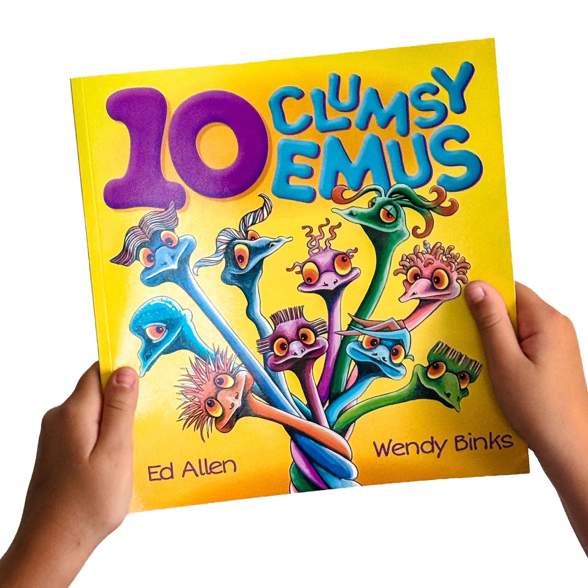 10 Clumsy Emus – Children's Book - Stunned Emu Designs by Wendy Binks