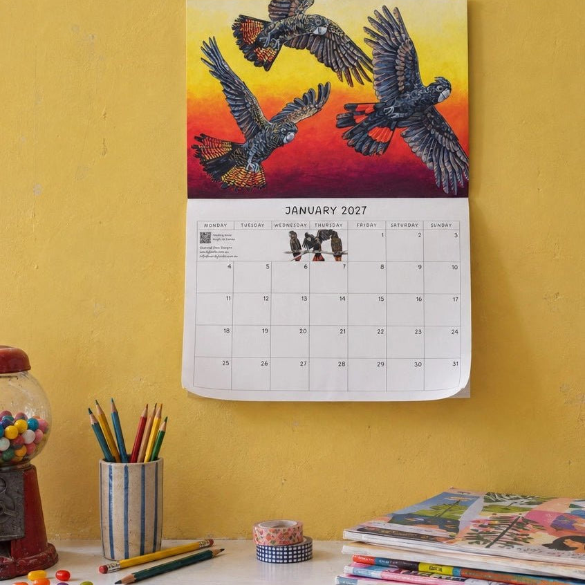 2027 Wendy Binks Calendar - Stunned Emu Designs by Wendy Binks