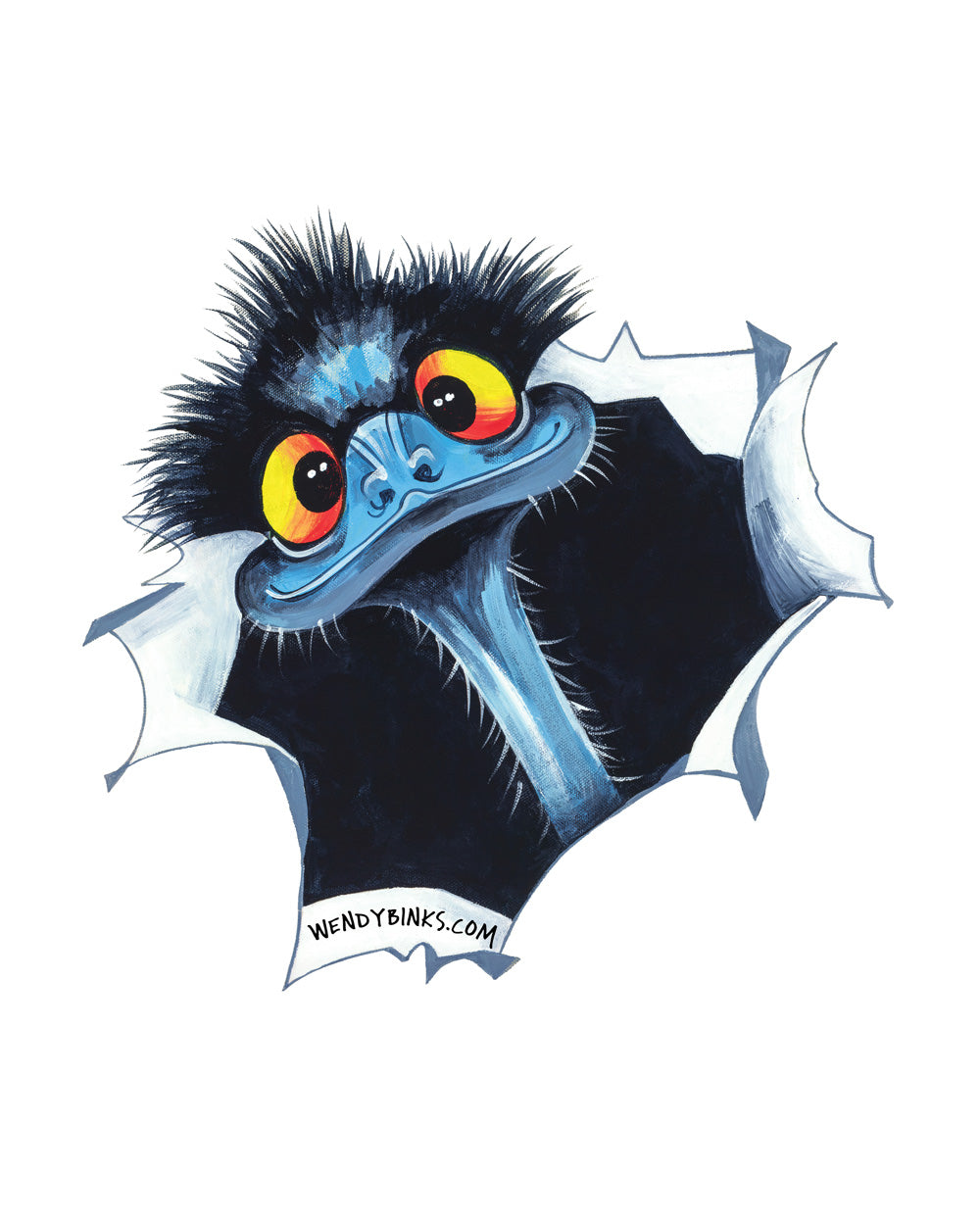Emu Busting Out – Decal