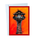 Emu with Attitude – Greeting Card