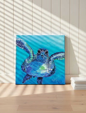 Aquatic flyer – Canvas Print - Stunned Emu Designs by Wendy Binks