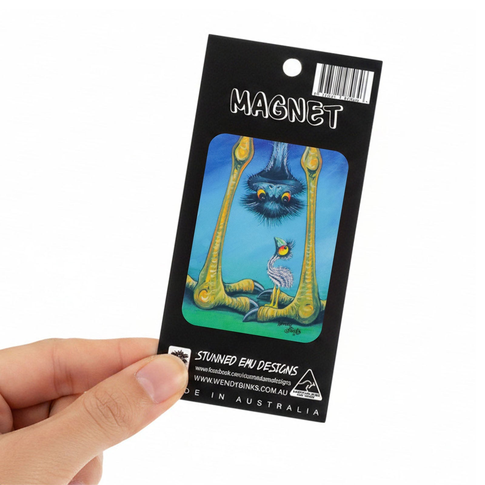 Are We There Yet? – Small Magnet - Stunned Emu Designs by Wendy Binks