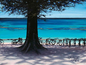Bikes at the Basin – Canvas Print - Stunned Emu Designs by Wendy Binks