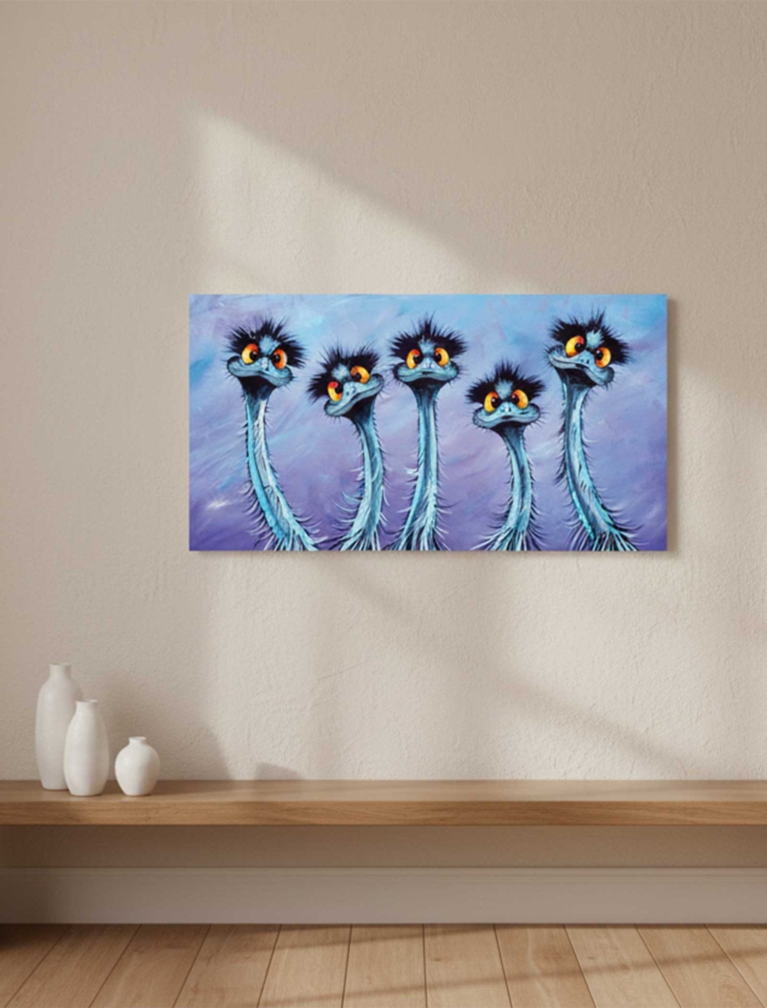 Boys in Blue – Canvas Print - Stunned Emu Designs by Wendy Binks