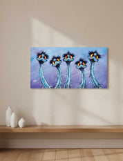 Boys in Blue – Canvas Print - Stunned Emu Designs by Wendy Binks