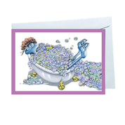 Bubbles – Greeting Card - Stunned Emu Designs by Wendy Binks