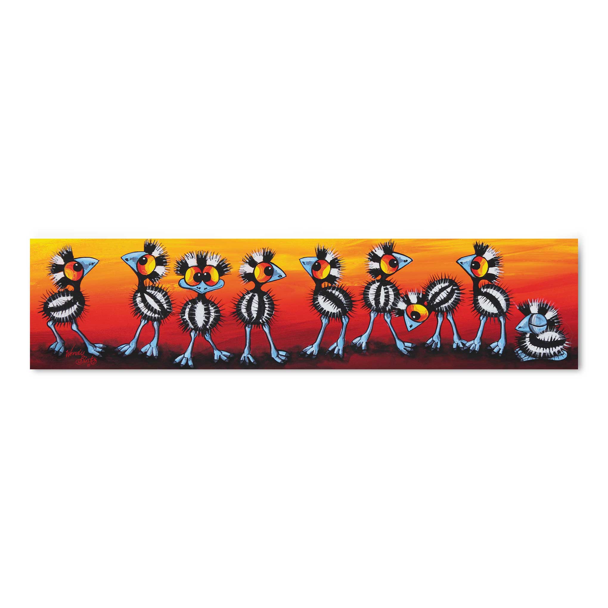 Chicks Galore – Bookmark - Stunned Emu Designs by Wendy Binks