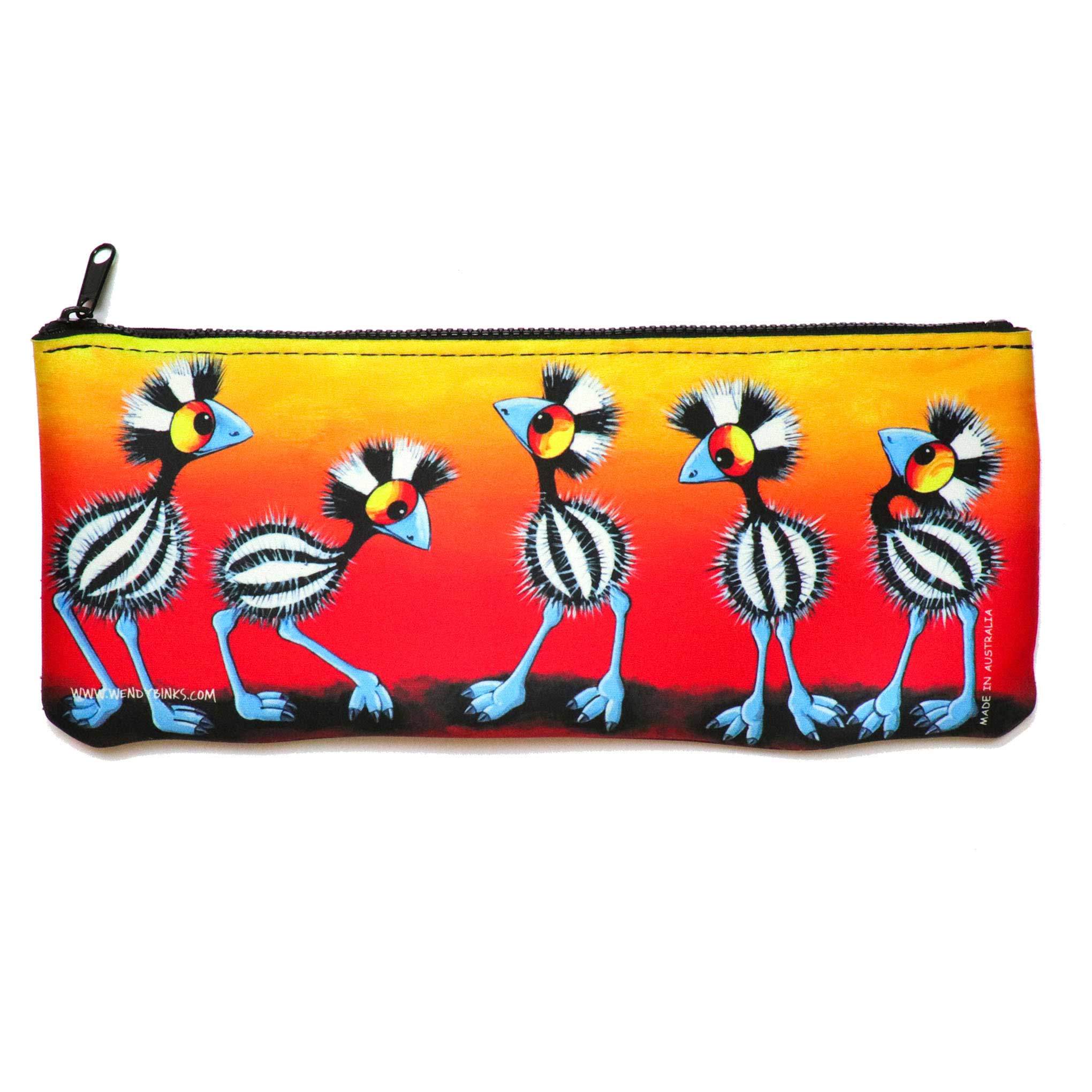 Chicks Galore – Pencil / Utility Case - Stunned Emu Designs by Wendy Binks
