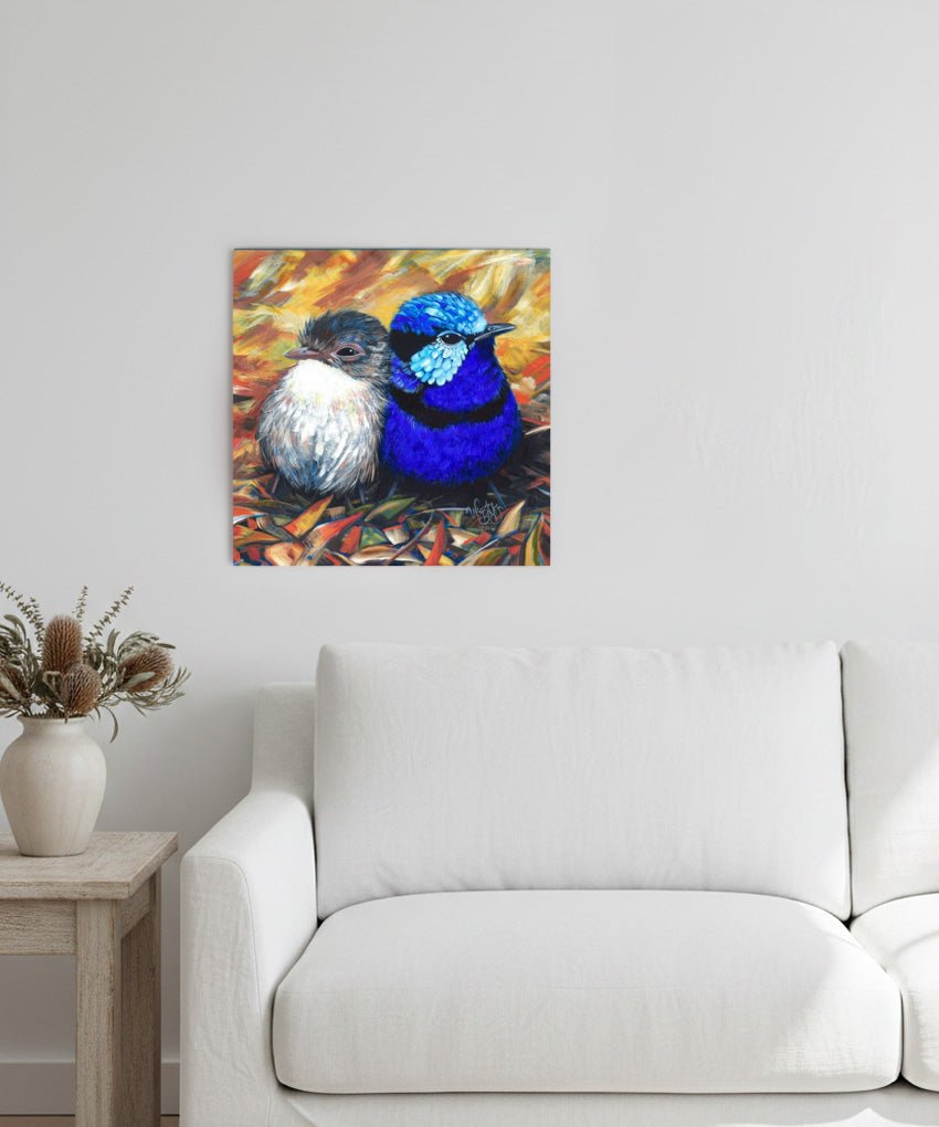 Dad's Shoulder – Original - Stunned Emu Designs by Wendy Binks