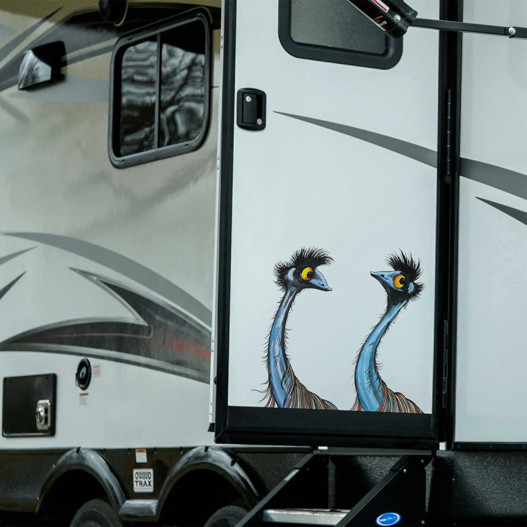 Emu – Decal - Stunned Emu Designs by Wendy Binks