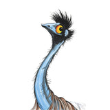 Emu Looking Left – Decal