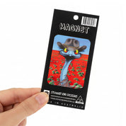 Emu with Akubra – Small Magnet - Stunned Emu Designs by Wendy Binks