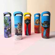Emu with Akubra – Wine Cooler - Stunned Emu Designs by Wendy Binks