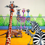 Emus at the Zoo – Canvas Print