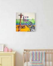 Emus at the Zoo – Canvas Print - Stunned Emu Designs by Wendy Binks