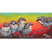Fire Birds – Original - Stunned Emu Designs by Wendy Binks
