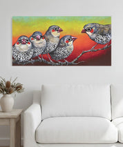 Fire Birds – Original - Stunned Emu Designs by Wendy Binks