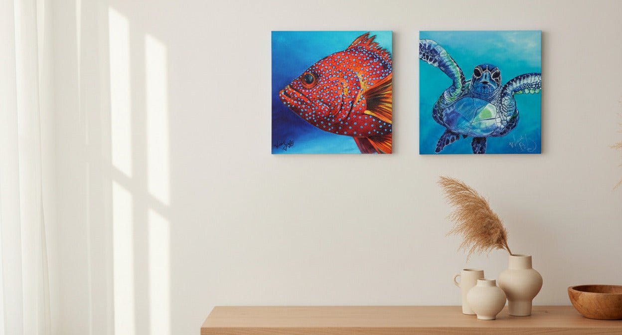 Fish of the Day – Canvas Print - Stunned Emu Designs by Wendy Binks