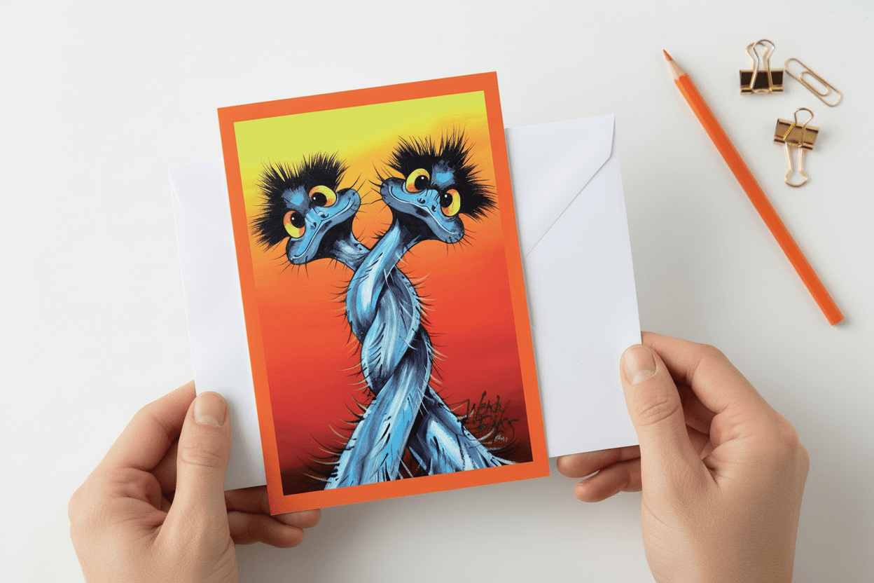 Greeting Cards – Box Set - Stunned Emu Designs by Wendy Binks