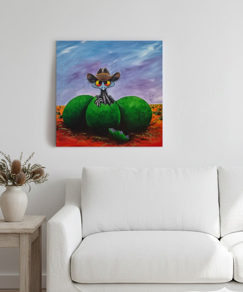 Hatched and Ready – Original - Stunned Emu Designs by Wendy Binks