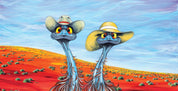 Hats in the Desert – Canvas Print - Stunned Emu Designs by Wendy Binks