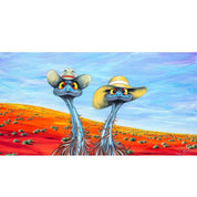 Hats in the Desert – Original - Stunned Emu Designs by Wendy Binks