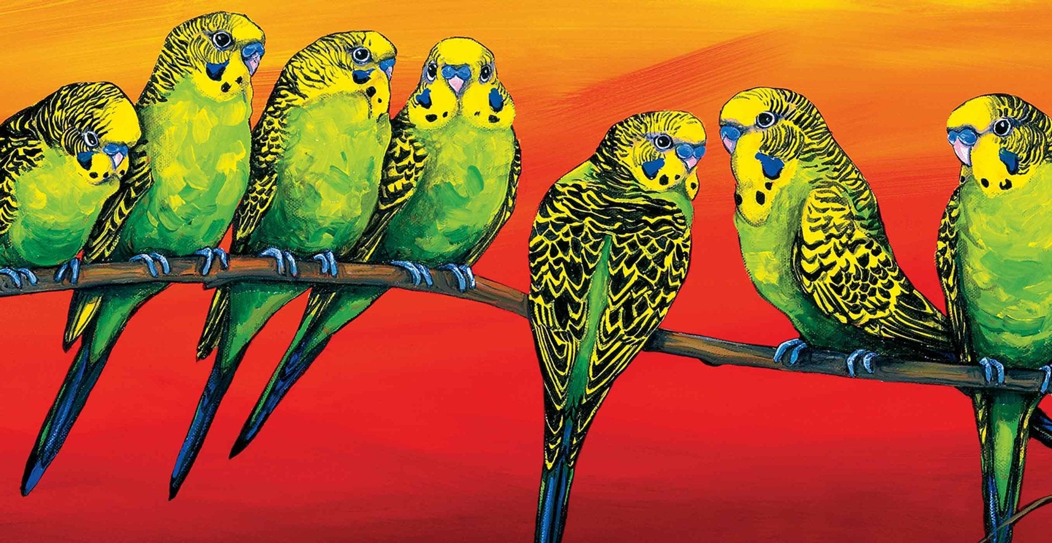 He Said, She Said – Canvas Print - Stunned Emu Designs by Wendy Binks