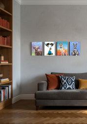 Highland Cow Greener Grass - Canvas Print - Stunned Emu Designs by Wendy Binks