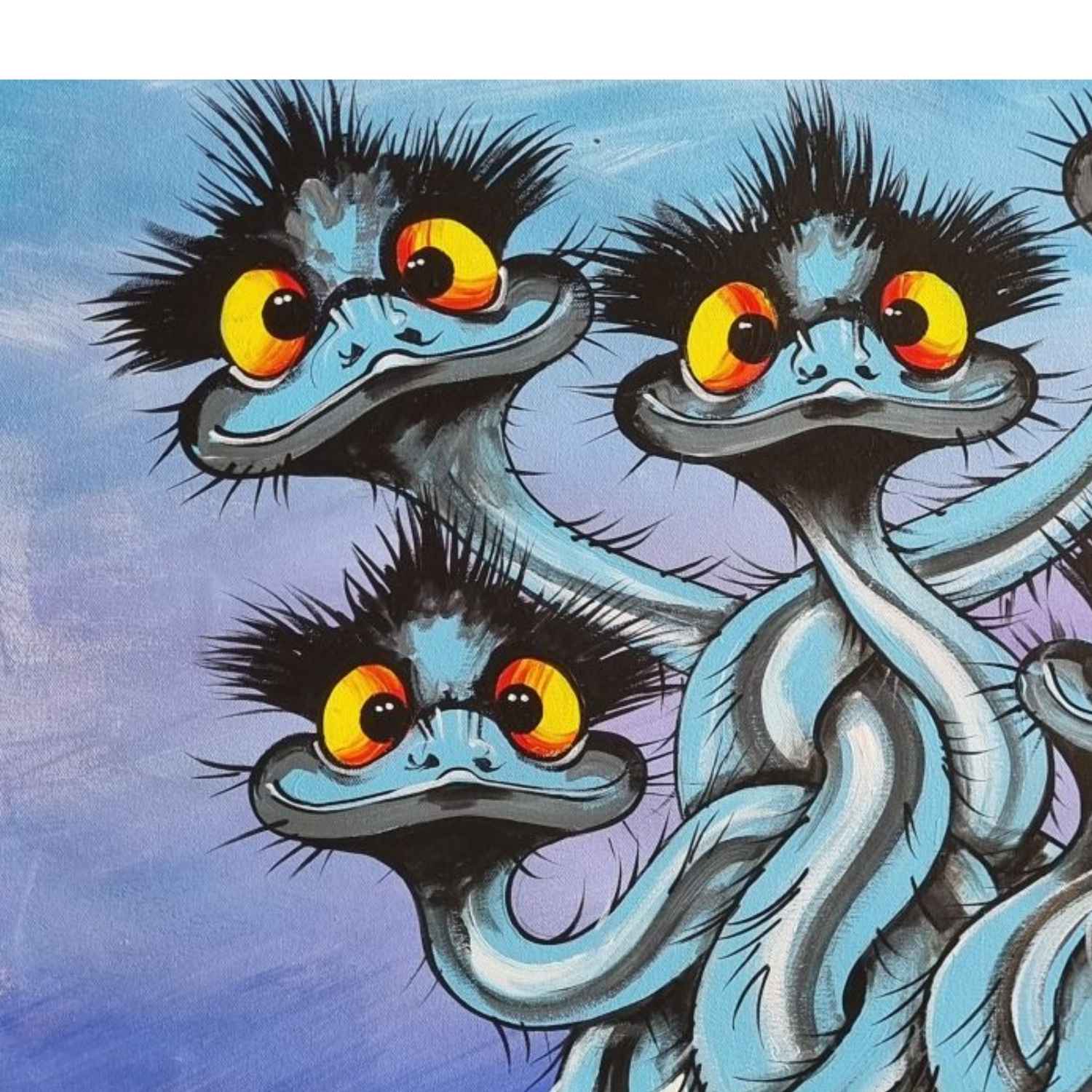 In a Twist – Original - Stunned Emu Designs by Wendy Binks