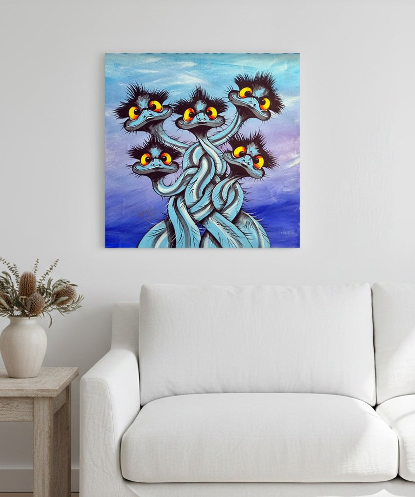 In a Twist – Original - Stunned Emu Designs by Wendy Binks