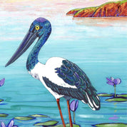 Jabiru – Original - Stunned Emu Designs by Wendy Binks