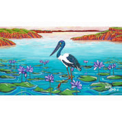 Jabiru – Original - Stunned Emu Designs by Wendy Binks