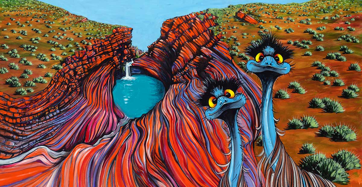 Karijini – Canvas Print - Stunned Emu Designs by Wendy Binks