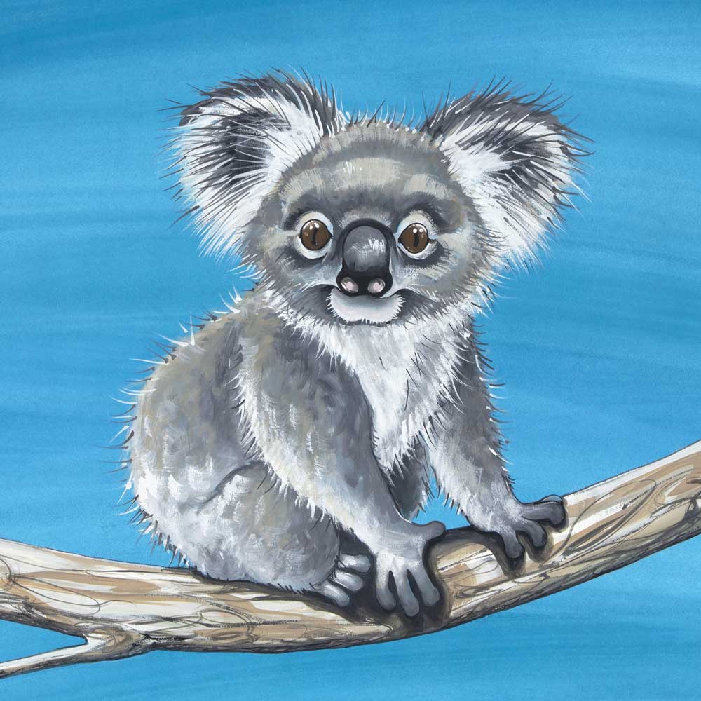 Koala Charisma – Canvas Print - Stunned Emu Designs by Wendy Binks