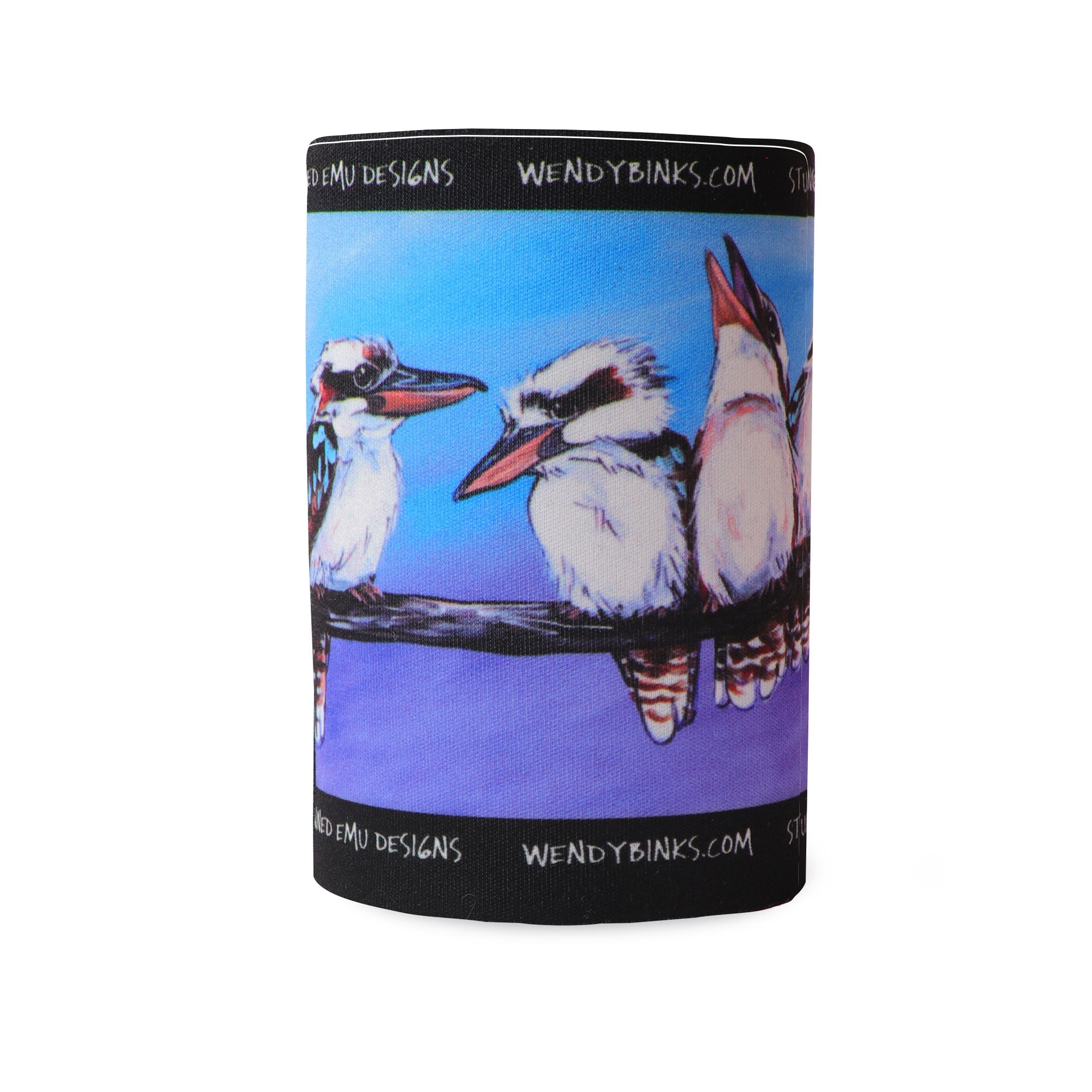 Kookaburras – Drink Holder - Stunned Emu Designs by Wendy Binks