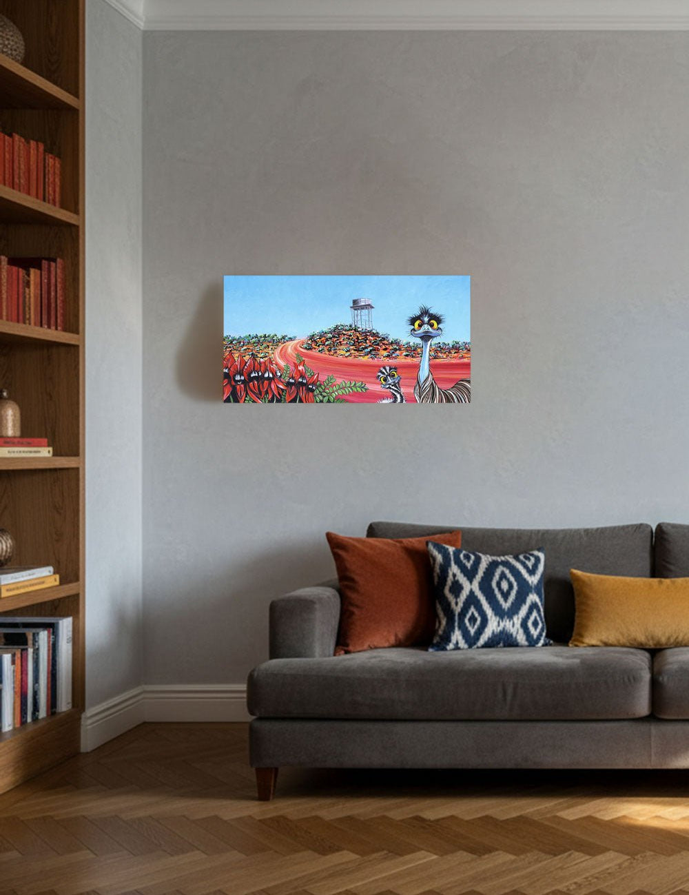 Laverton Desert Pea – Canvas Print - Stunned Emu Designs by Wendy Binks