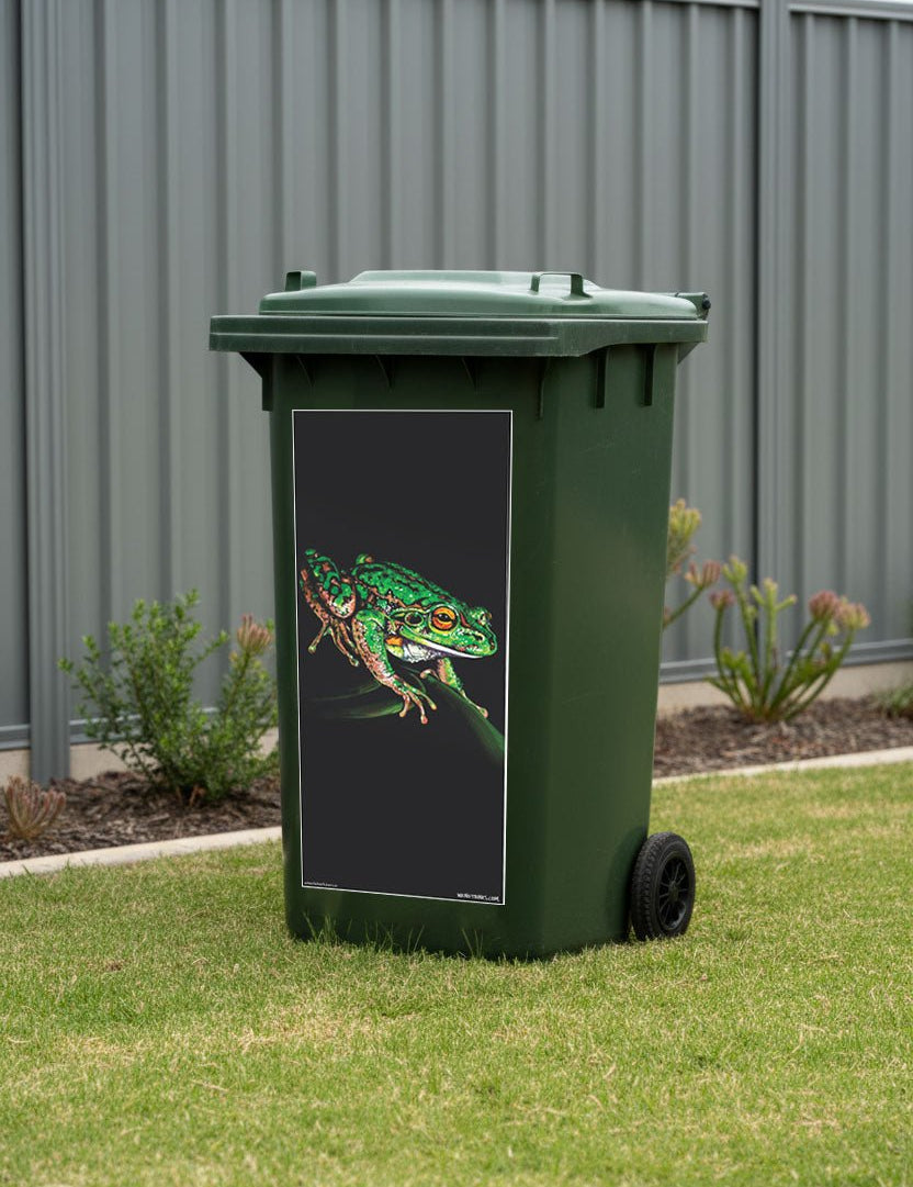 Midnight Guest – Bin Sticker - Stunned Emu Designs by Wendy Binks
