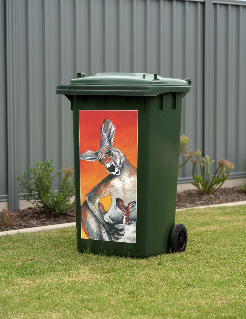 Not Until You've Cleaned Your Room – Bin Sticker - Stunned Emu Designs by Wendy Binks