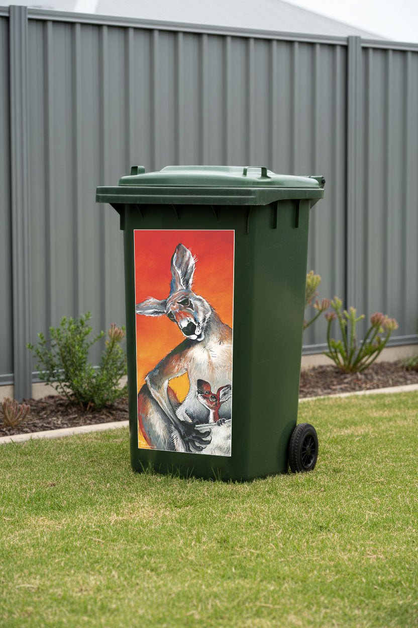 Not Until You've Cleaned Your Room – Bin Sticker - Stunned Emu Designs by Wendy Binks