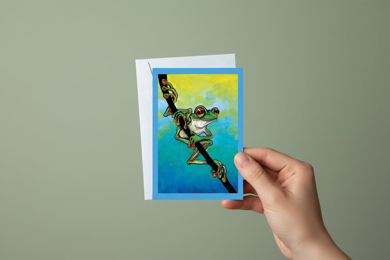 Out on a Limb – Greeting Card - Stunned Emu Designs by Wendy Binks