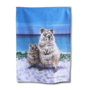 Quokka Love – Tea Towel - Stunned Emu Designs by Wendy Binks