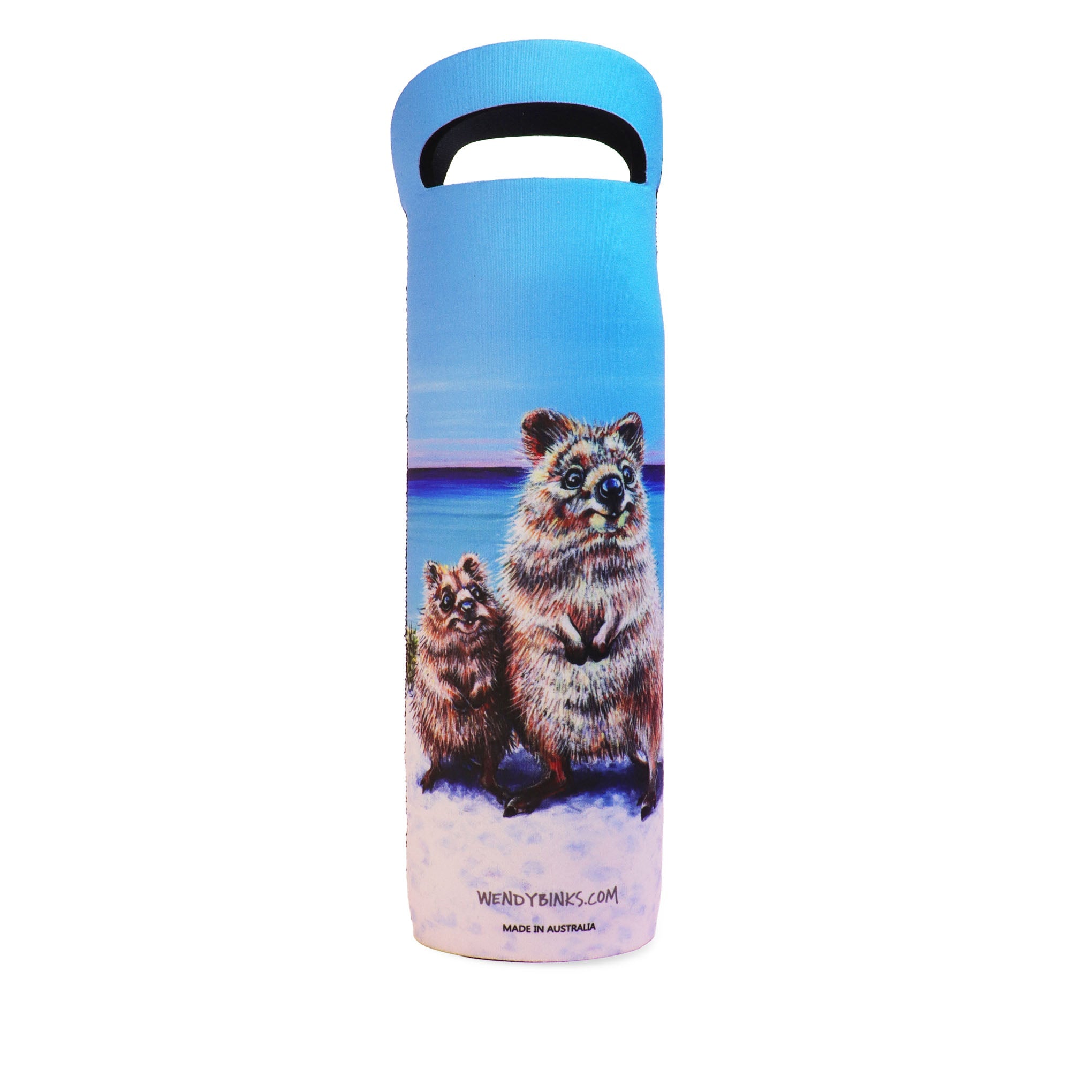 Quokka Love – Wine Cooler - Stunned Emu Designs by Wendy Binks