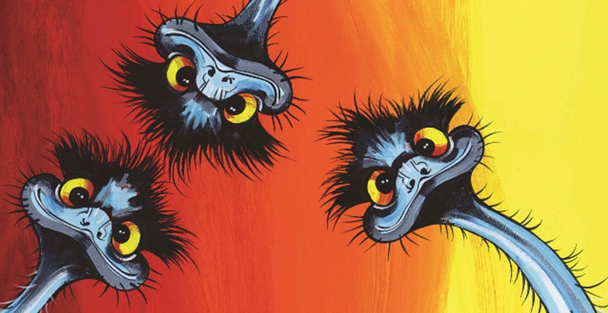 R U Awake? – Canvas Print - Stunned Emu Designs by Wendy Binks