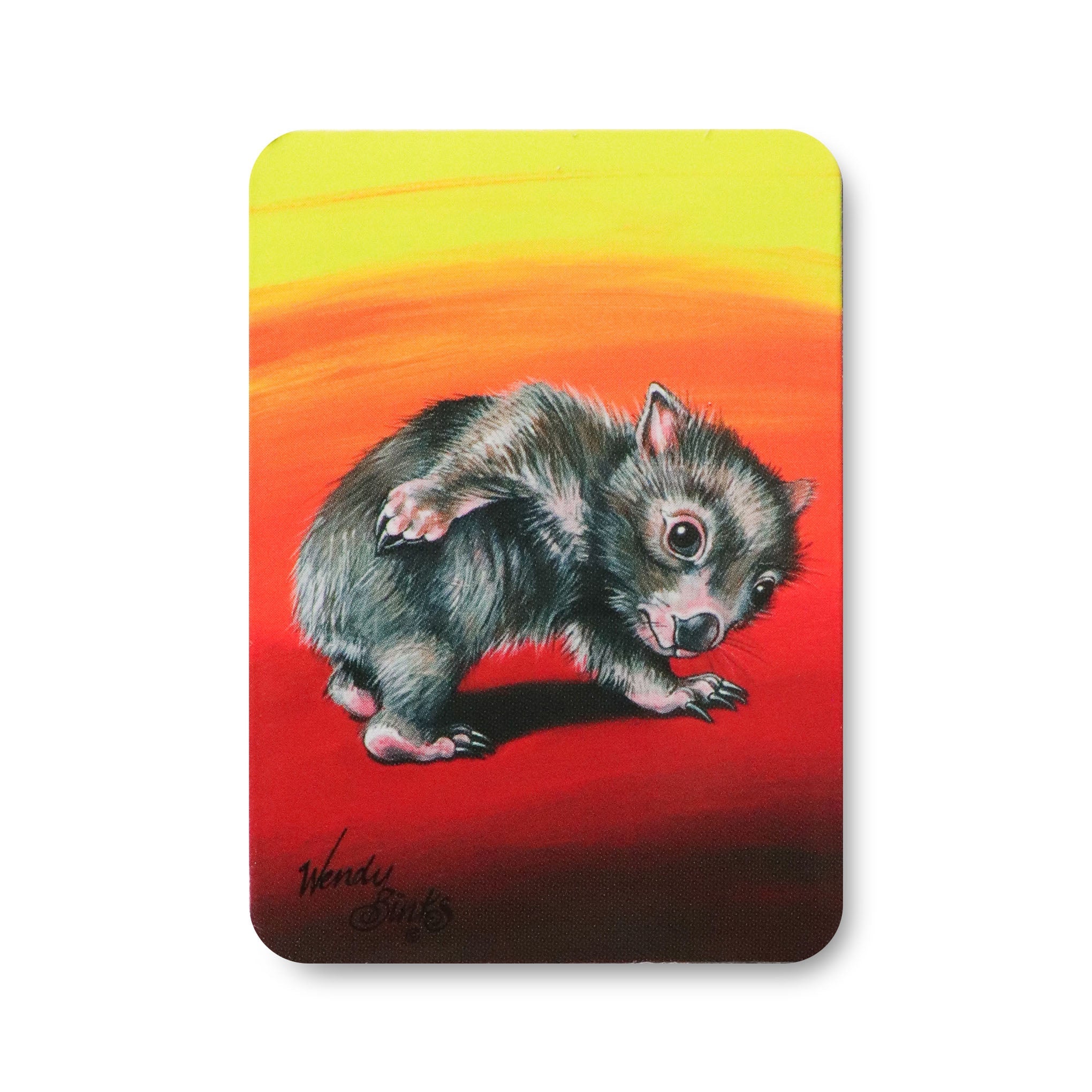 Scratch – Magnet - Stunned Emu Designs by Wendy Binks