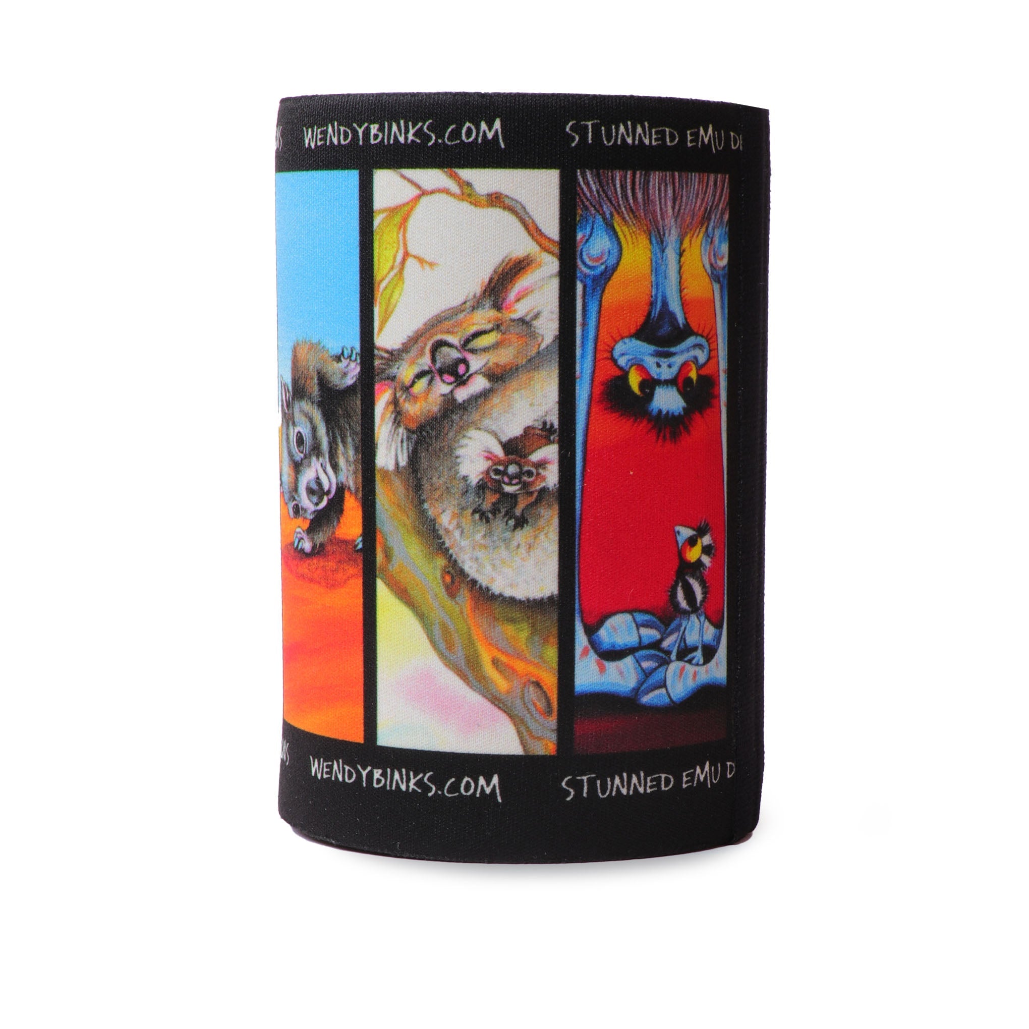 Seven Suspects – Drink Holder - Stunned Emu Designs by Wendy Binks