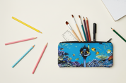 Snorkelling Emu – Pencil / Utility Case - Stunned Emu Designs by Wendy Binks