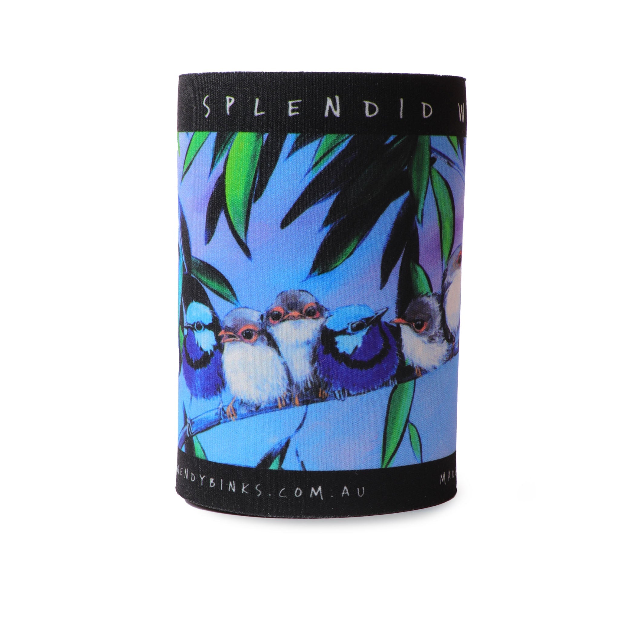 Splendid Wrens – Drink Holder - Stunned Emu Designs by Wendy Binks