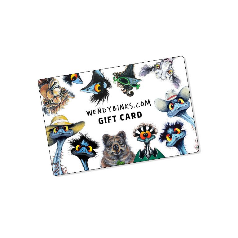 Stunned Emu Designs Gift Card - Stunned Emu Designs by Wendy Binks